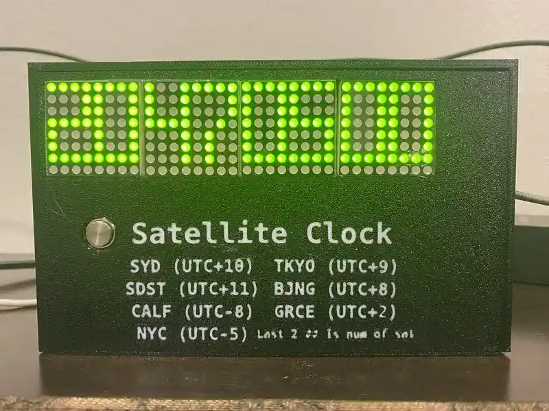 2026-03-25 Accurate GPS Clock with Timezones